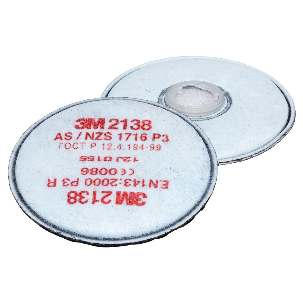 3M™ Partikkelfilter, P3 R, 2138. Eske med 10 par