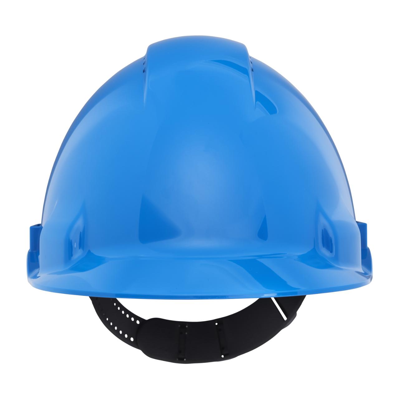 3M™ Vernehjelm, Uvicator, rattjustering, ventilert, svettebånd av plast, blå, G3000NUV-BB