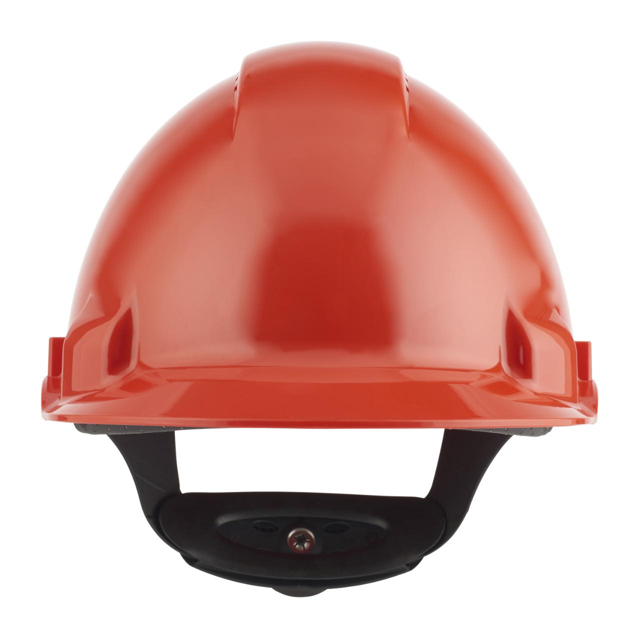 3M™ Vernehjelm, Uvicator, rattjustering, ventilert, svettebånd av plast, rød, G3000NUV-RD