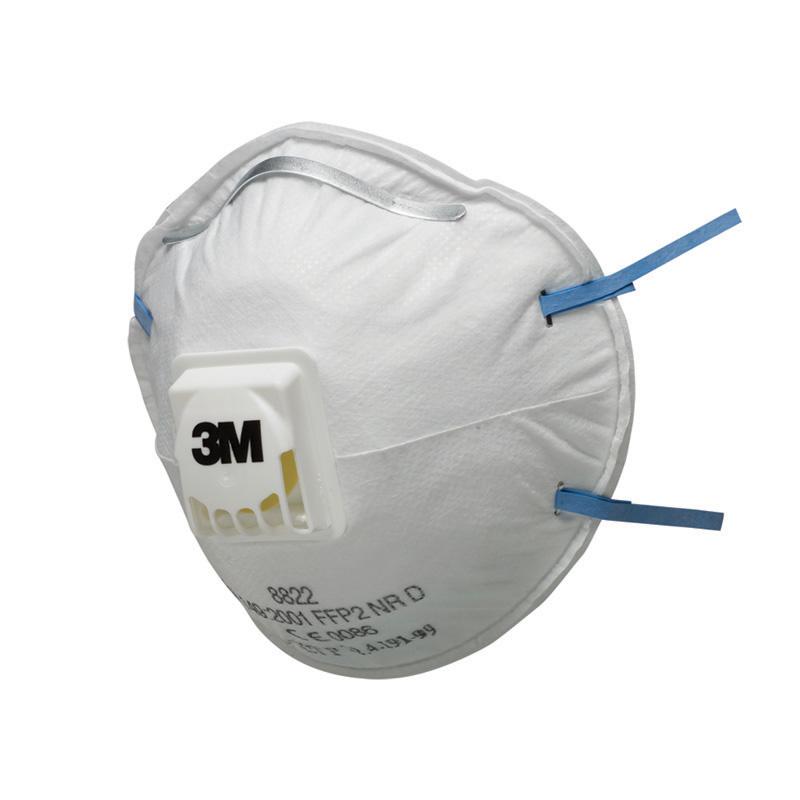 3M™ Partikkelstøvmaske, FFP2, med ventil, 8822 ESKE a 10 par