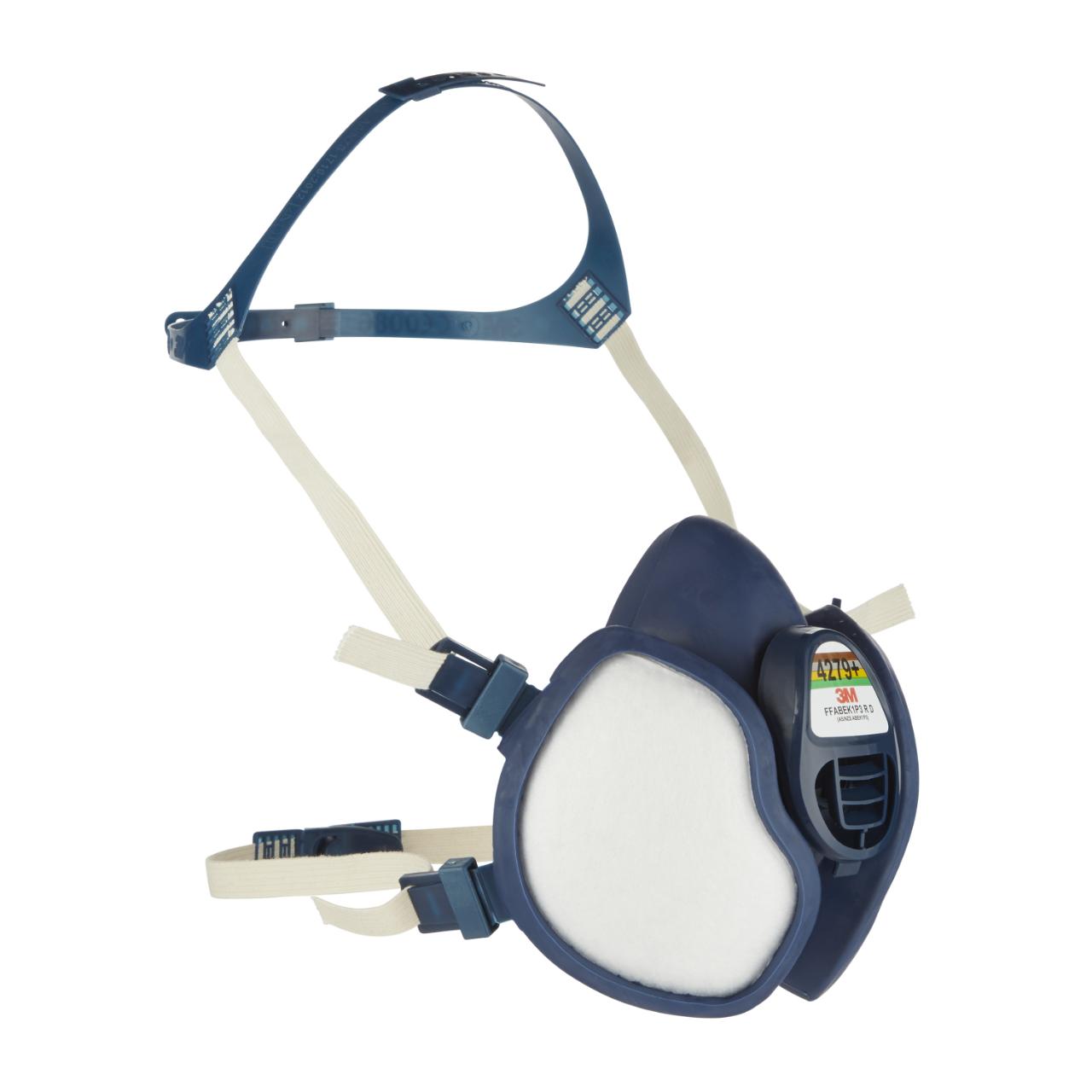3M™ Vedlikeholdsfri halvmaske til gjenbrukbar støvmaske, FFABEK1P3 R D-filtre, 4279+
