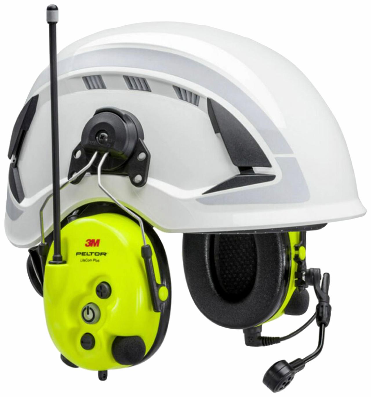 3M™ PELTOR™ LiteCom Plus-headset, 32 dB, PMR446 446 MHz, hjelmfeste, MT73H7P3E4410EU