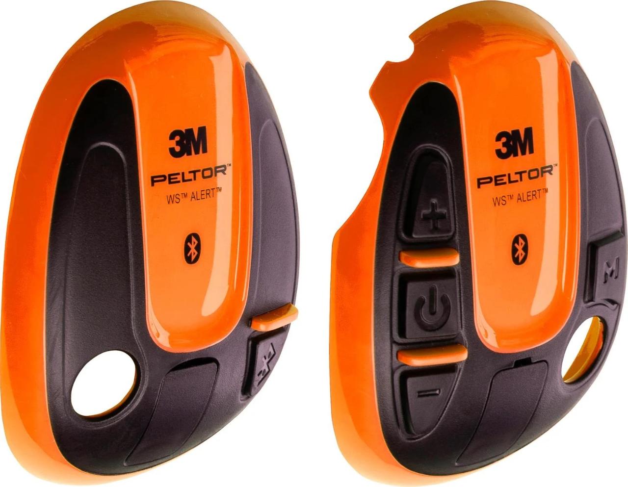 3M™ PELTOR™-deksler for WS™ ALERT™-headset, oransje, 1 par (venstre+høyre)