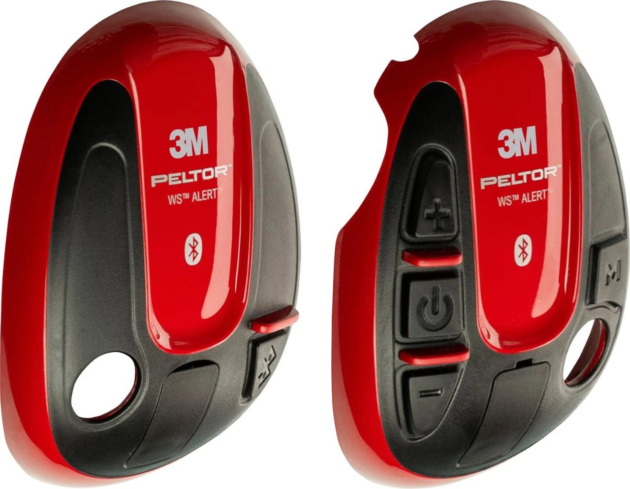 3M™ PELTOR™-deksler for WS™ ALERT™-headset, rød, 1 par (venstre+høyre)