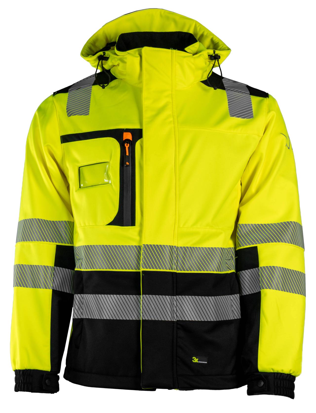 Tor Unisex Softshelljakke -  EN20471 kl3 Gul/Sort