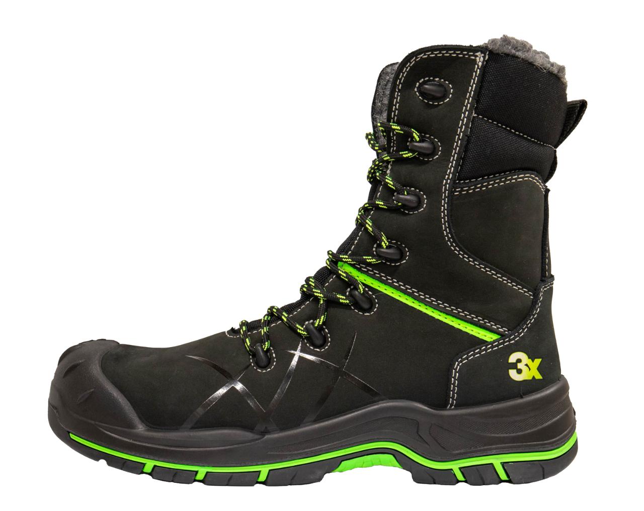 Mjøsa Unisex Vinterstøvler S3 Sort/Grønn