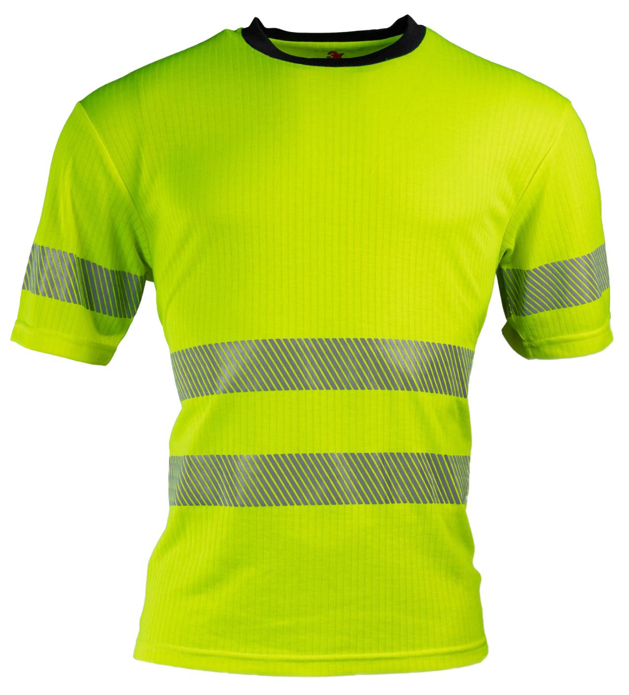 Boye T-shirt - Fluoriserende kl2 Gul Sort