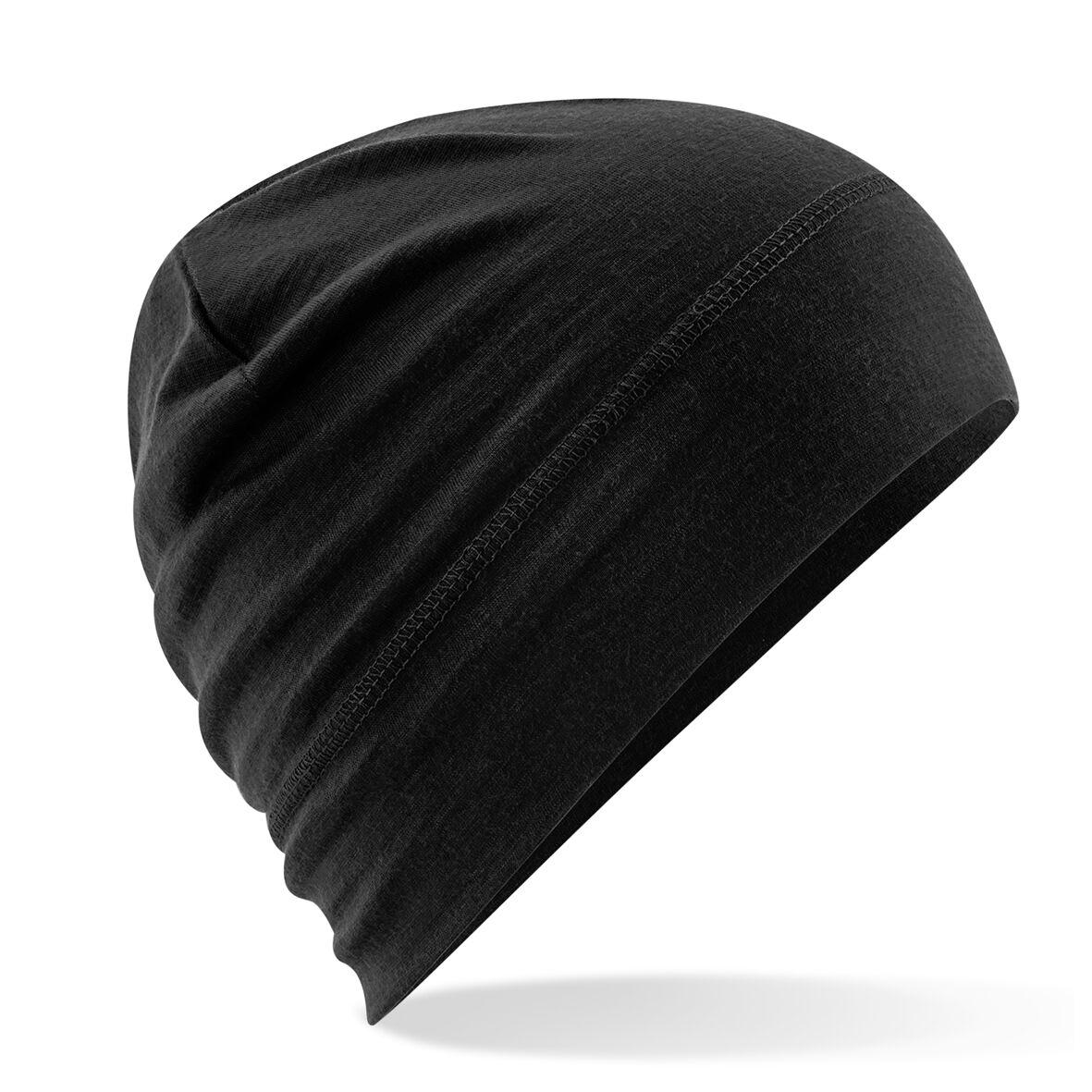 B370 Merino Beanie Black