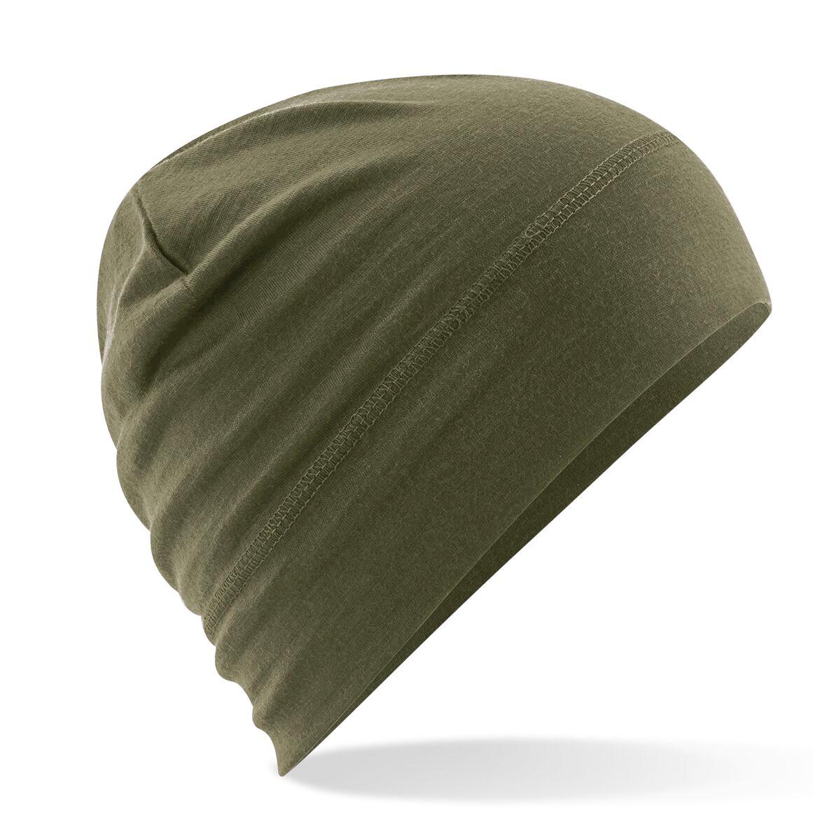 B370 Merino Beanie Military Green