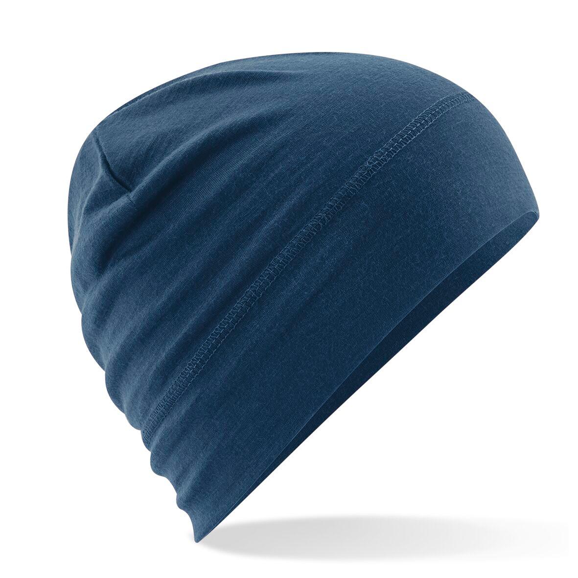 B370 Merino Beanie Steel Blue