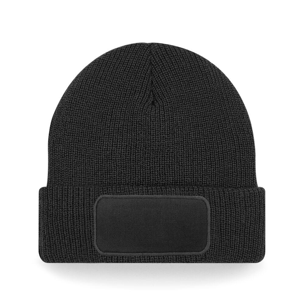 B440 Thinsulate™ Patch Beanie Black