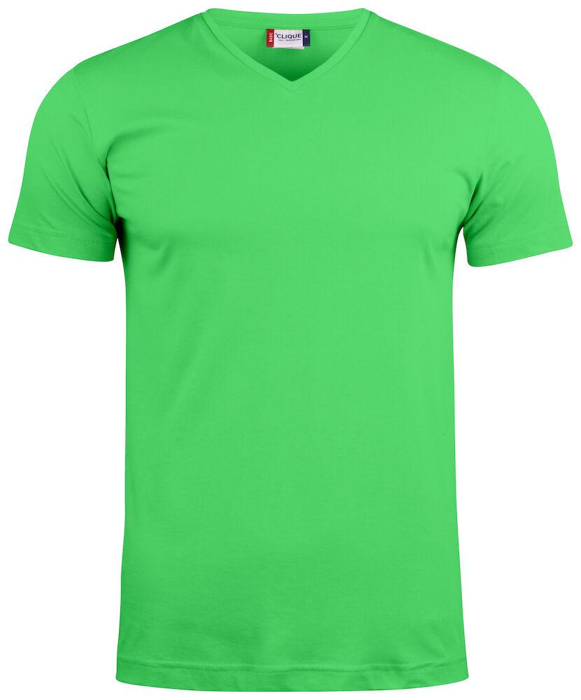 Basic-T V-neck Apple Green