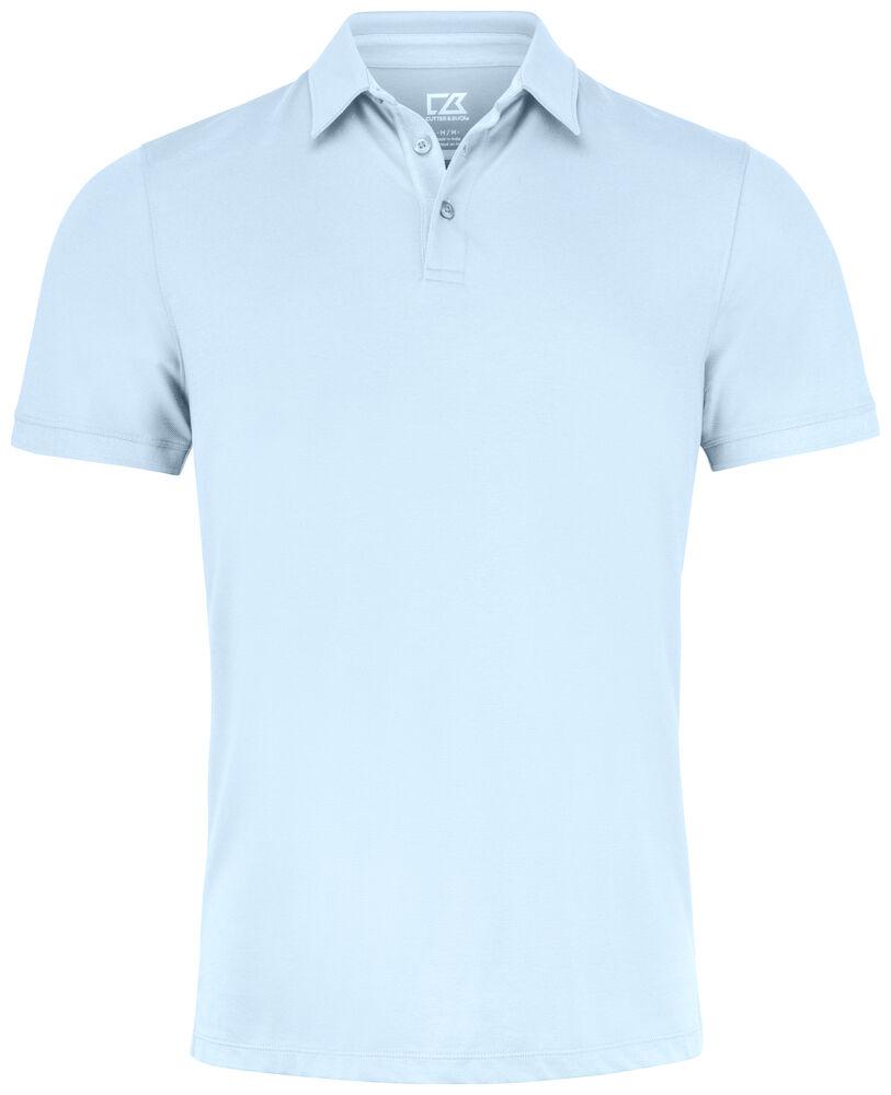 Oceanside Stretch Polo Men Heaven Blue