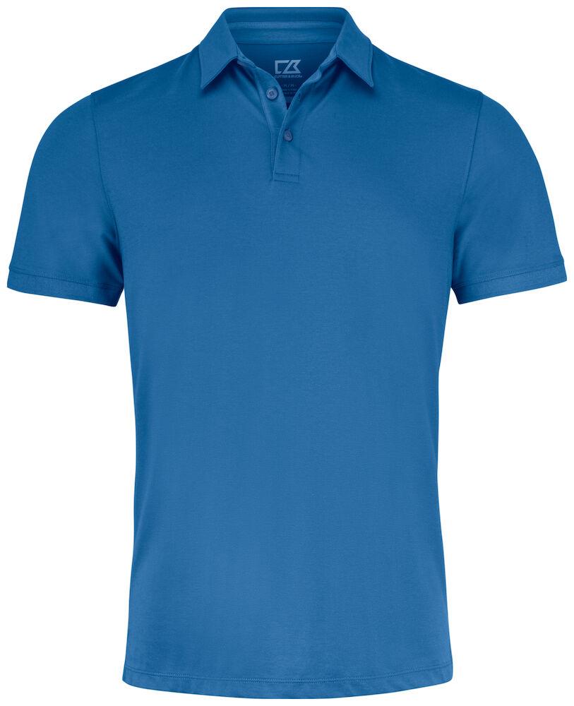 Oceanside Stretch Polo Men Royal Blue