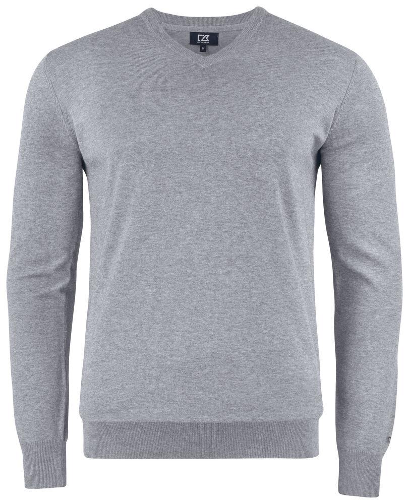 Oakville V-neck Men Grey Melange