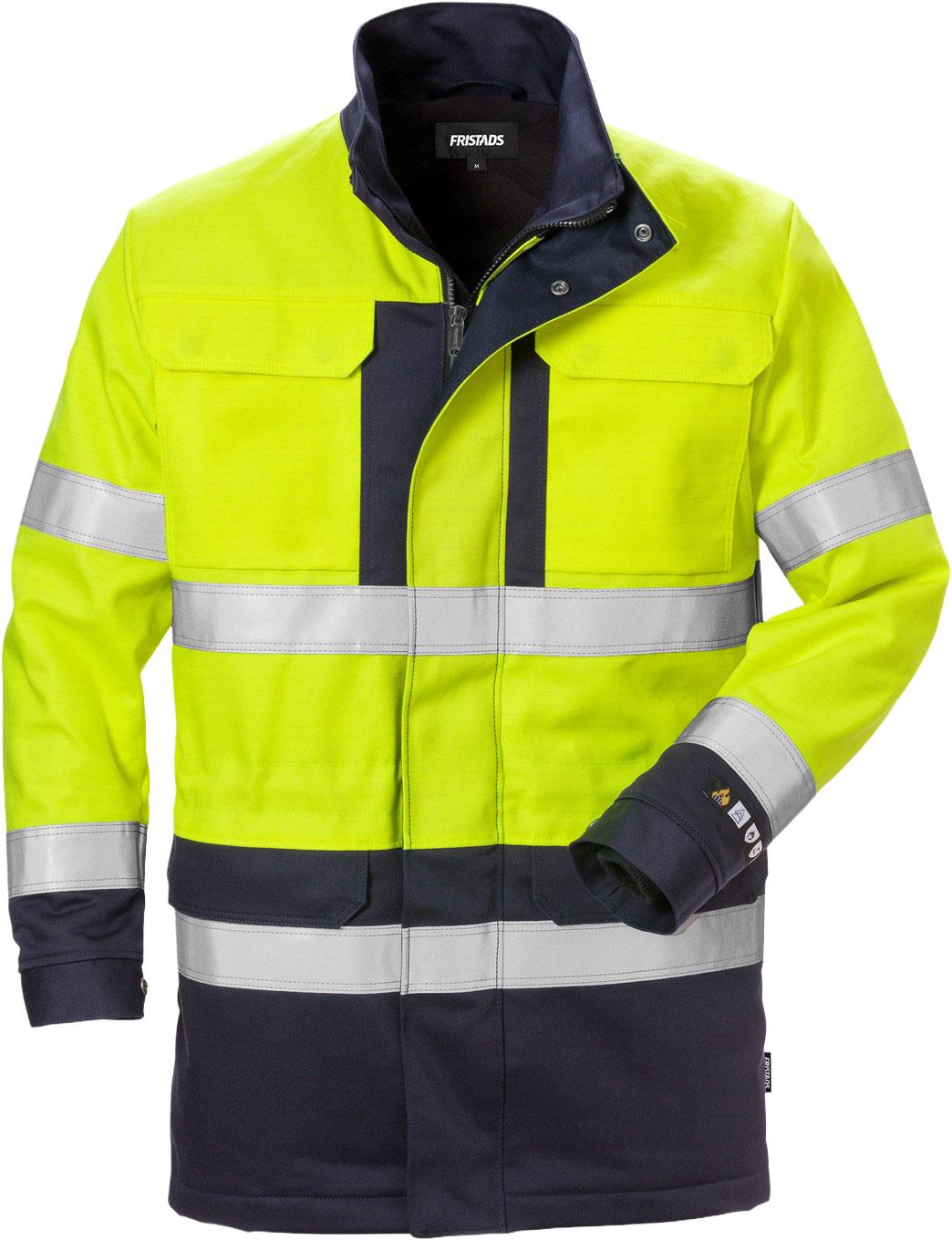 FLAME WINTER PARKA HIVIS YELLOW/NAVY