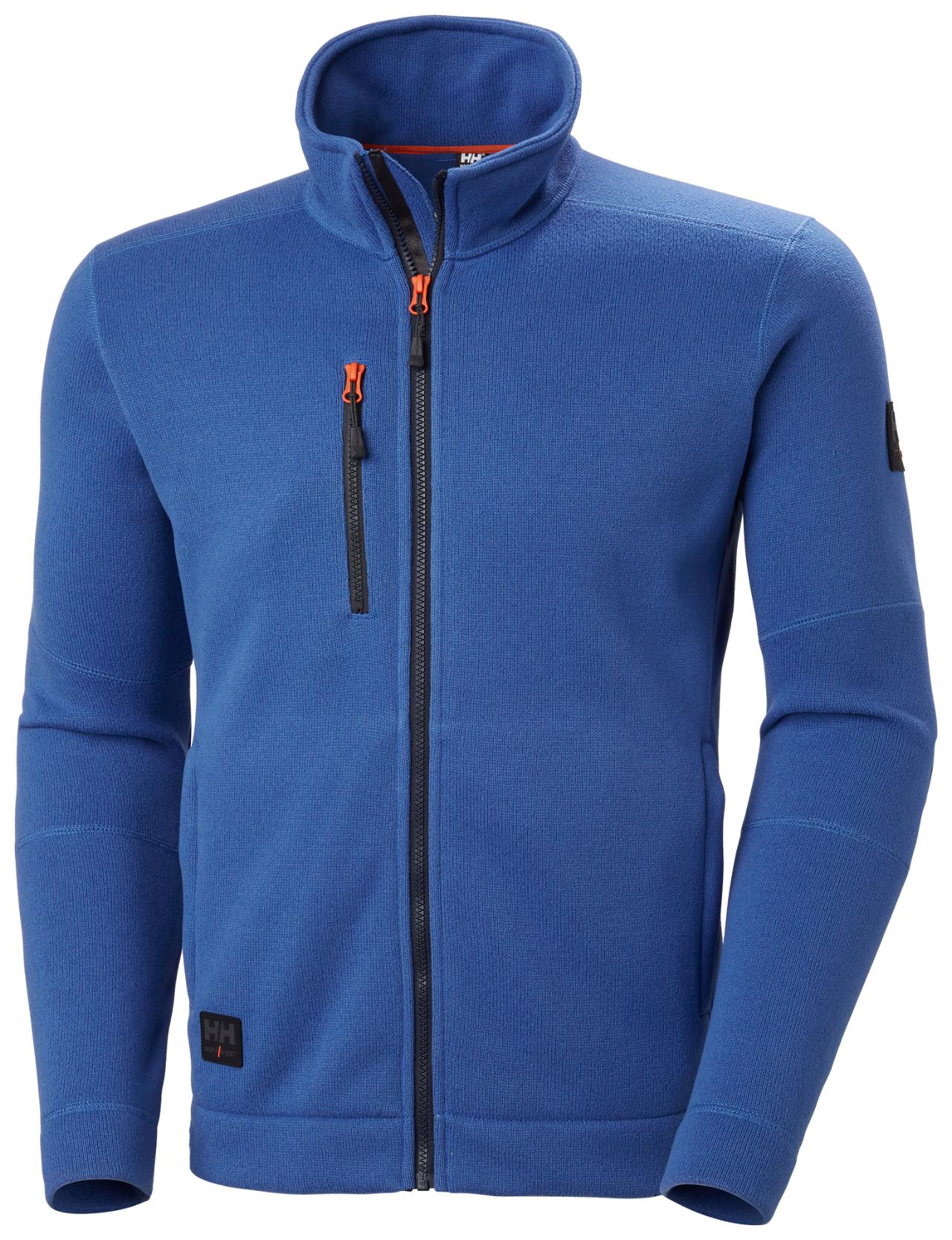 HH KENSINGTON KNIT FLEECE JACKET STONE BLUE