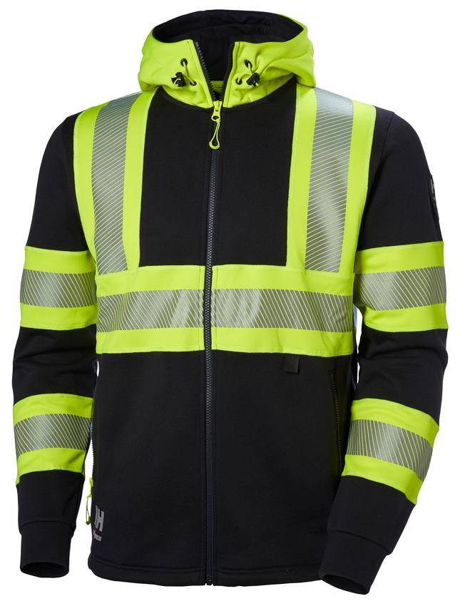 ICU ZIP HOODIE 369 YELLOW/EBONY