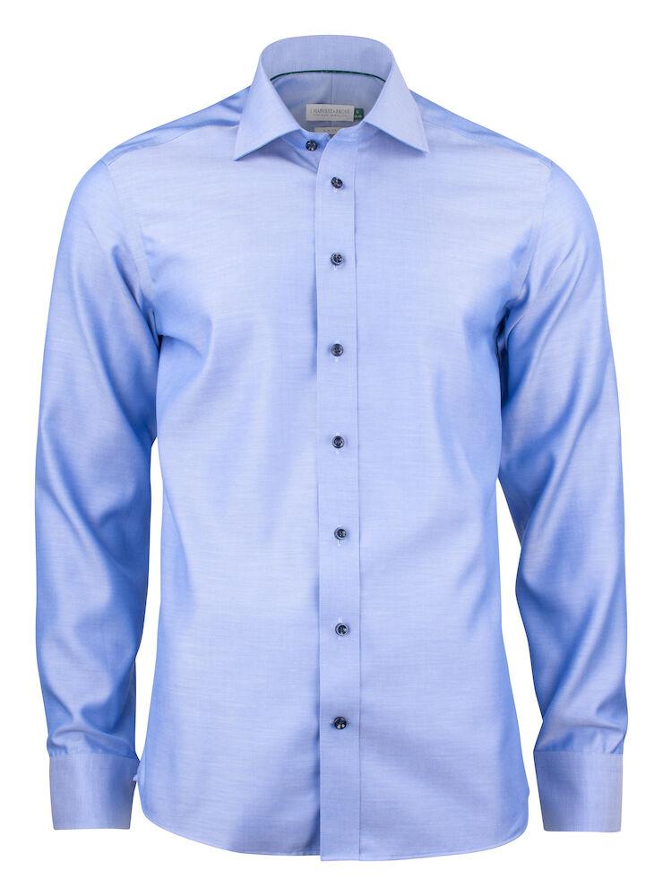 JH&F Green Bow 01 Slim Fit Mid Blue