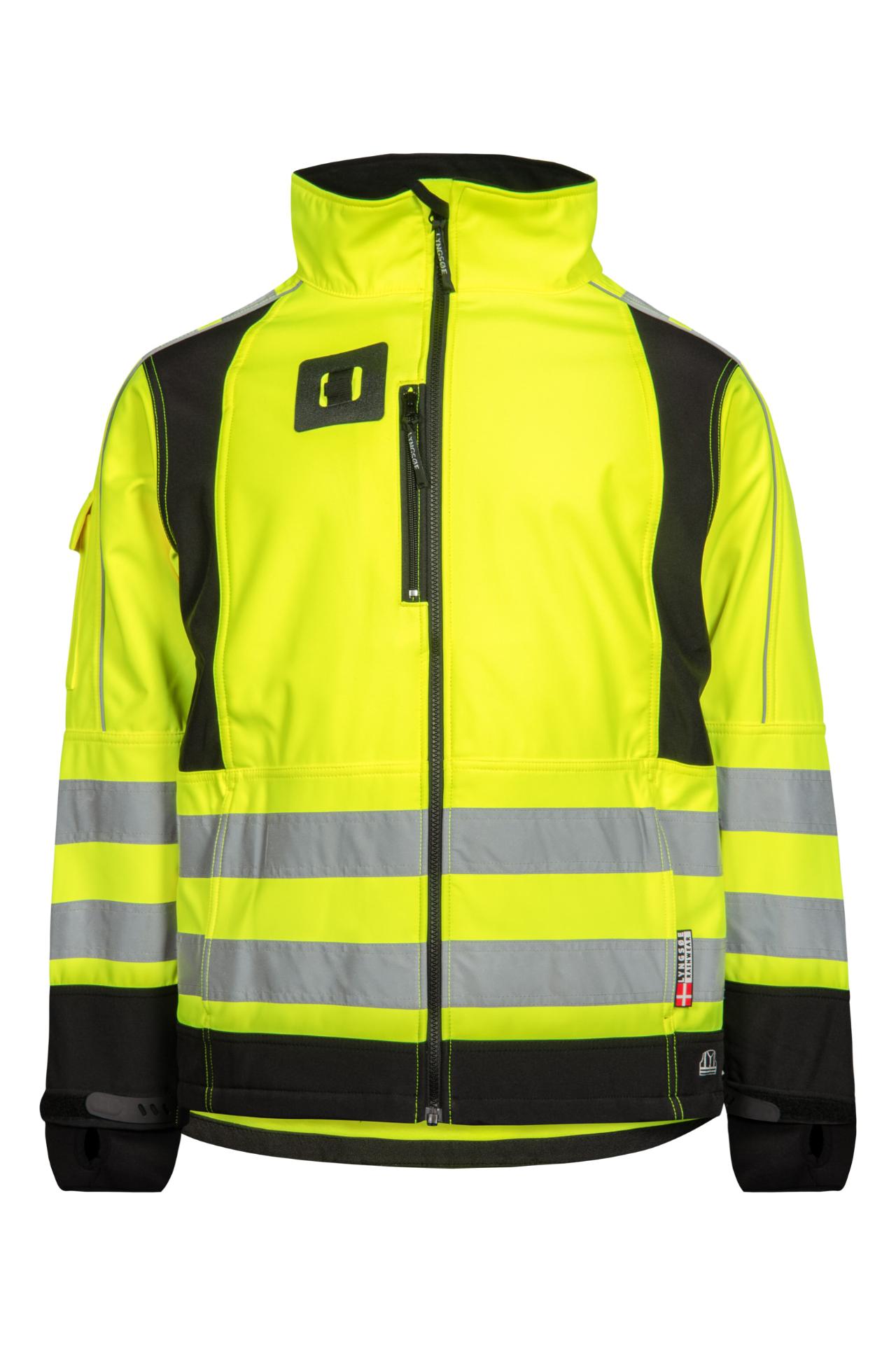Softshell jakke,  Hi-Vis Gul/Sort