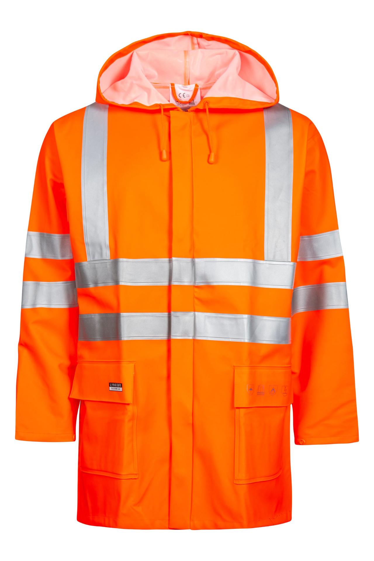 Regnjakke, Hi-Vis Orange