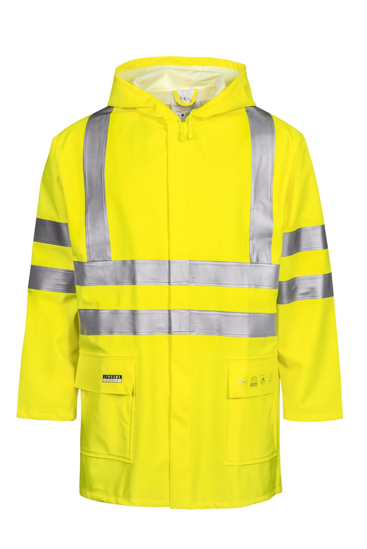 Regnjakke Hi-Vis Gul