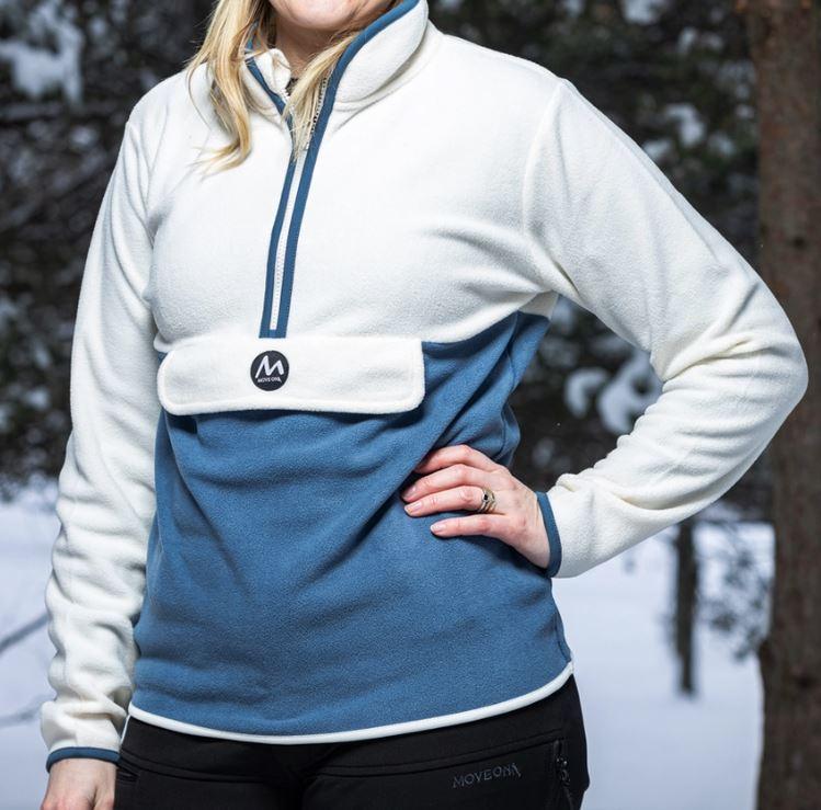 Biri dame Move On fleece Offwhite/Bering Sea