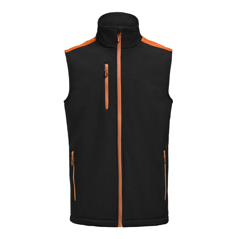 Prime Softshell Vest Black/Orange