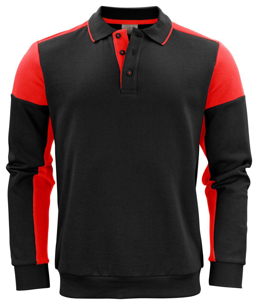 Prime Polosweater Black/Red
