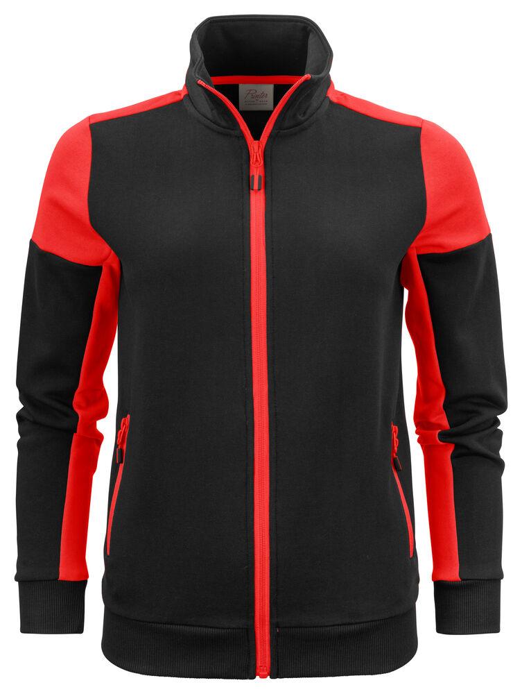 Prime Sweatshirt Jkt Lady Black/Red