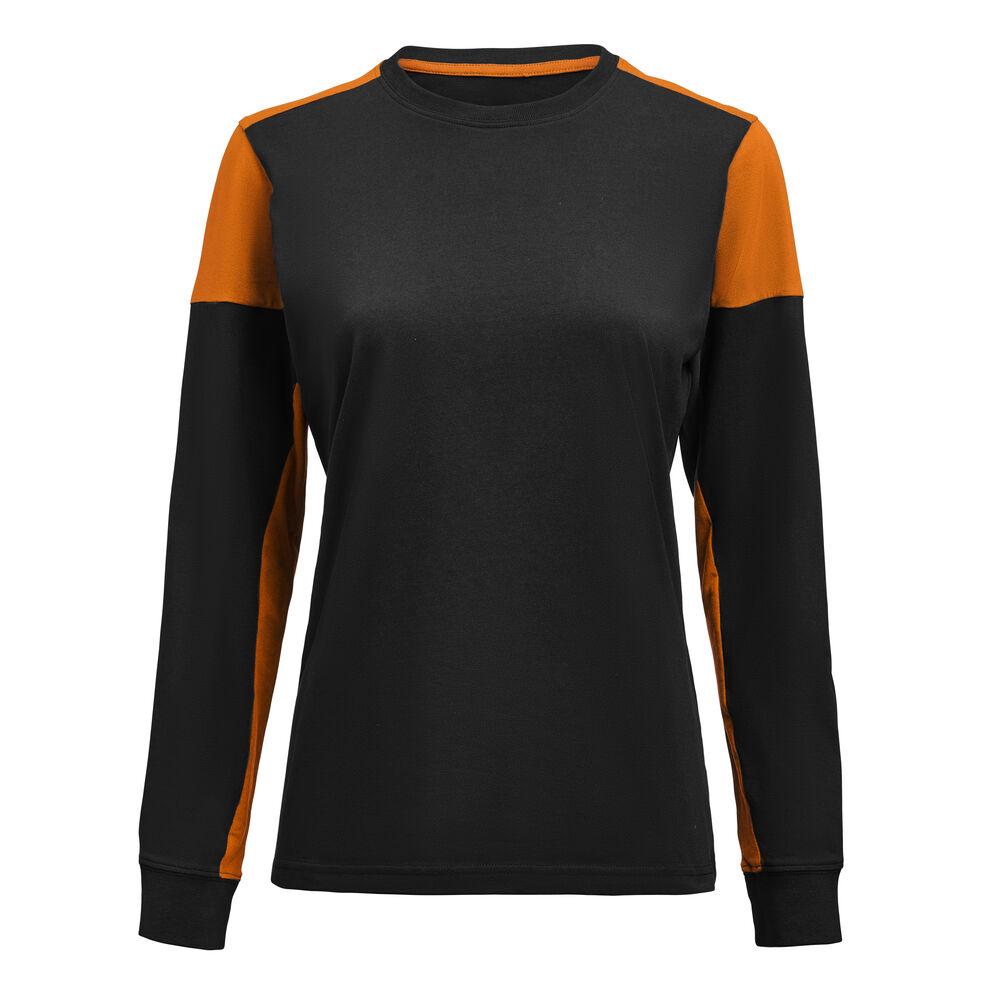 Prime T L/S Lady Black/Orange