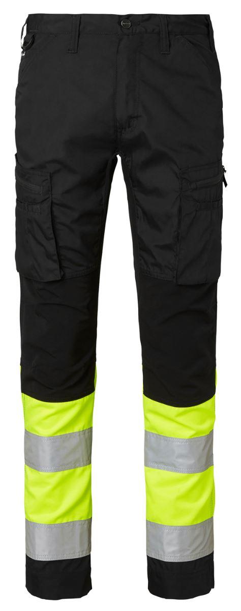 220 Service Stretch Trousers Black/Hi-Vis yellow