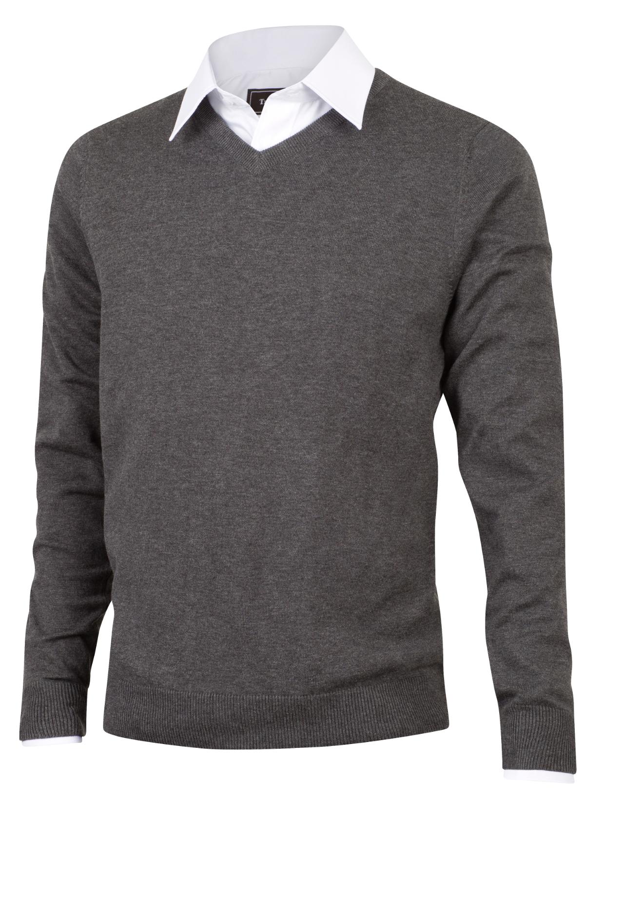 PIMA COTTON V-NECK/KOKS