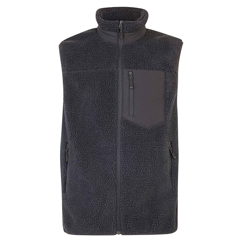 TEDDYFLEECE VEST/CHARCOAL