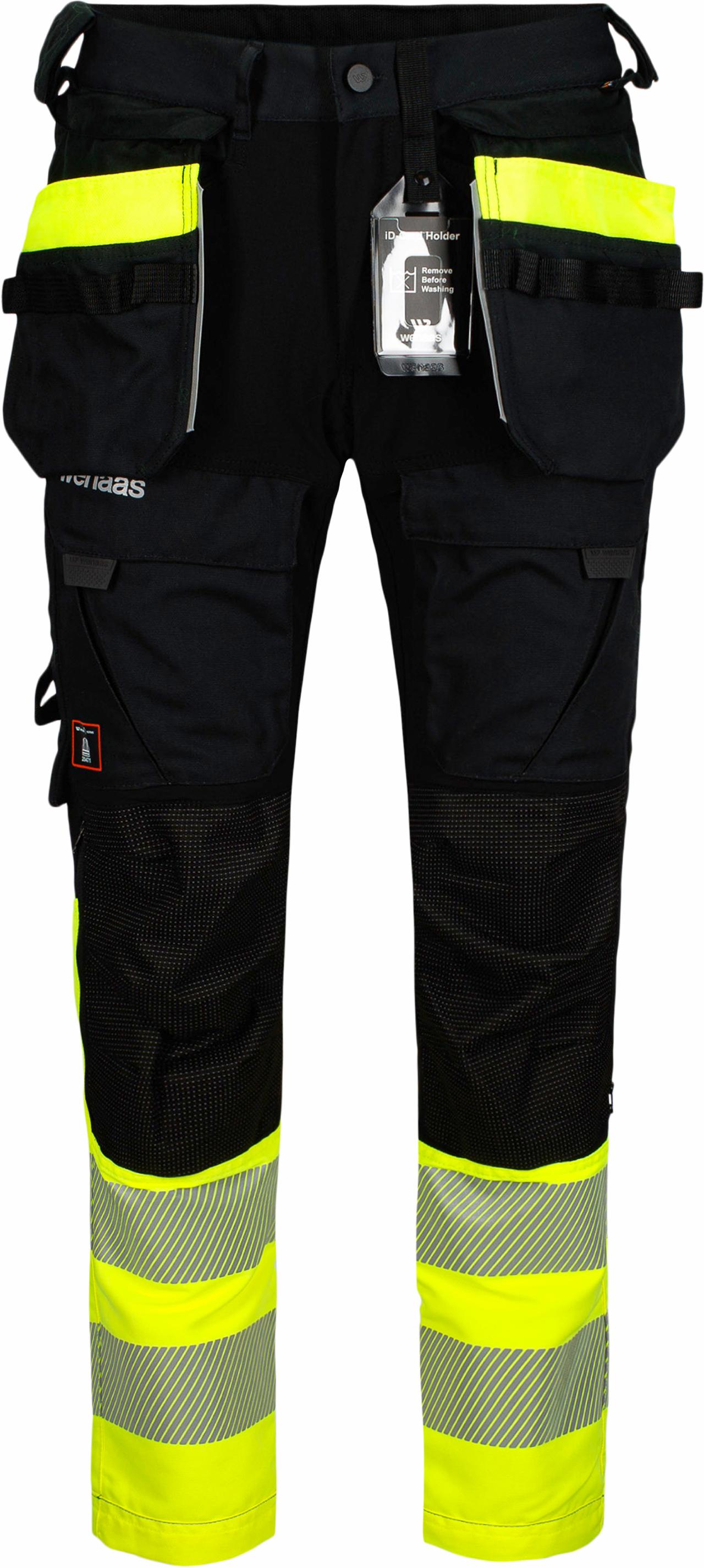 HiVis stretchbukse Herre kl. 1 Gul