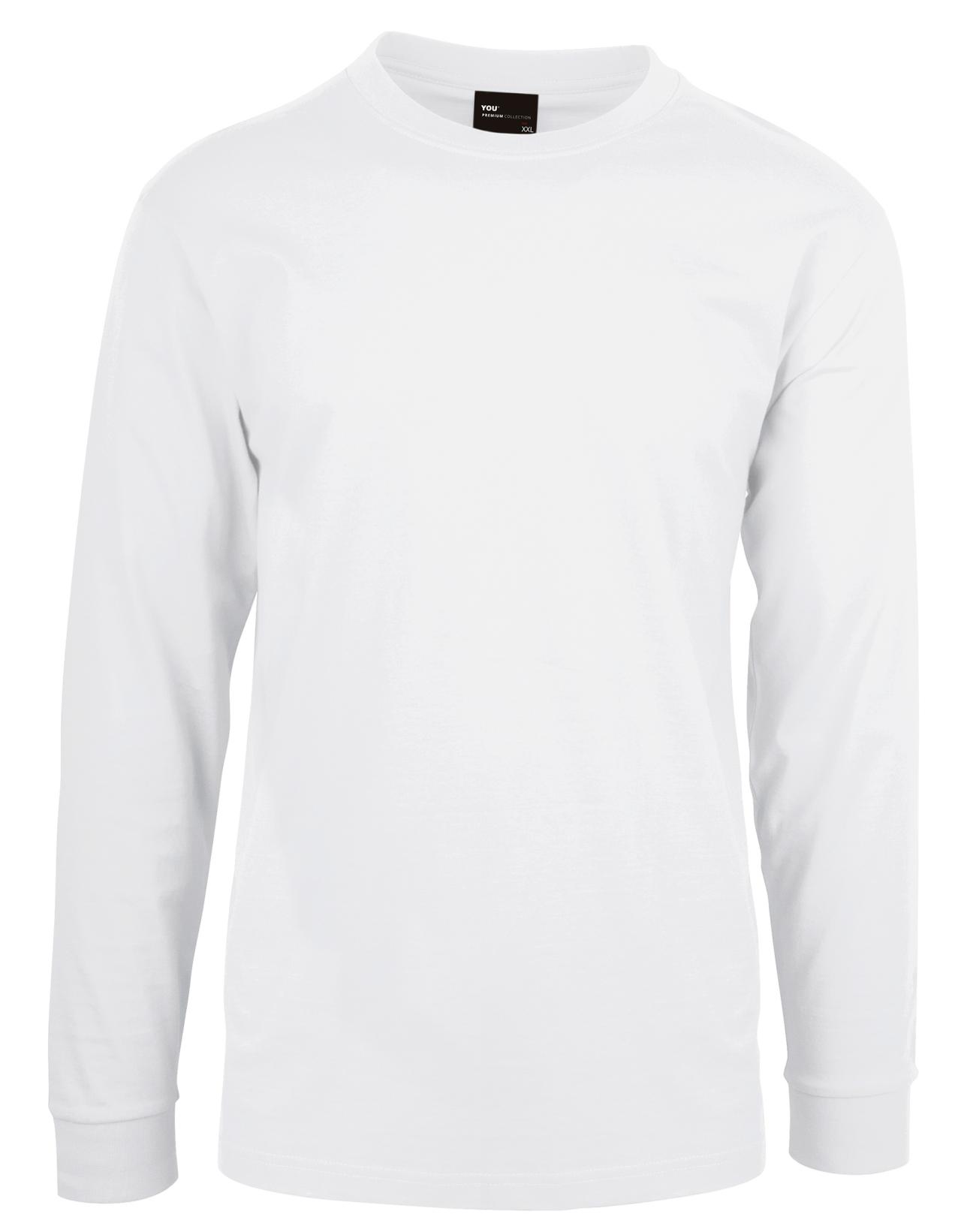 2001 Premium Tee LS Hvit