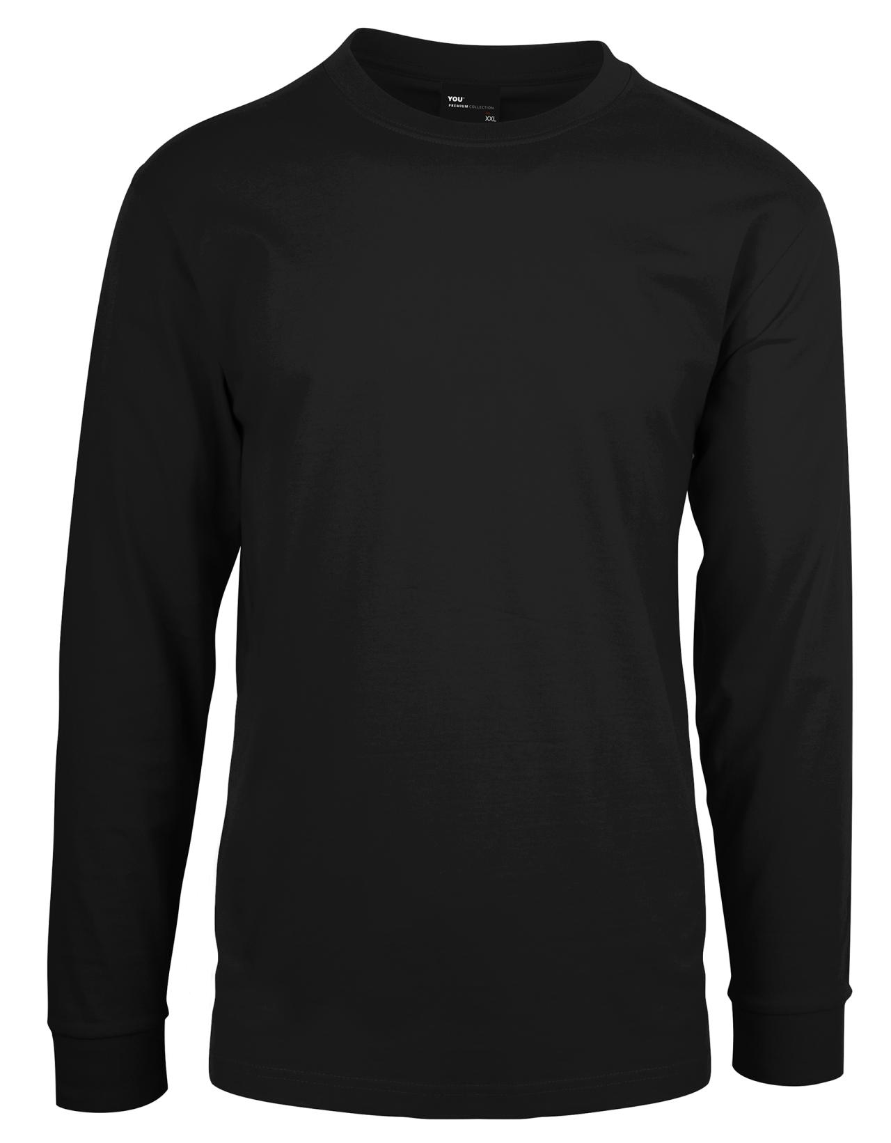 2001 Premium Tee LS Sort
