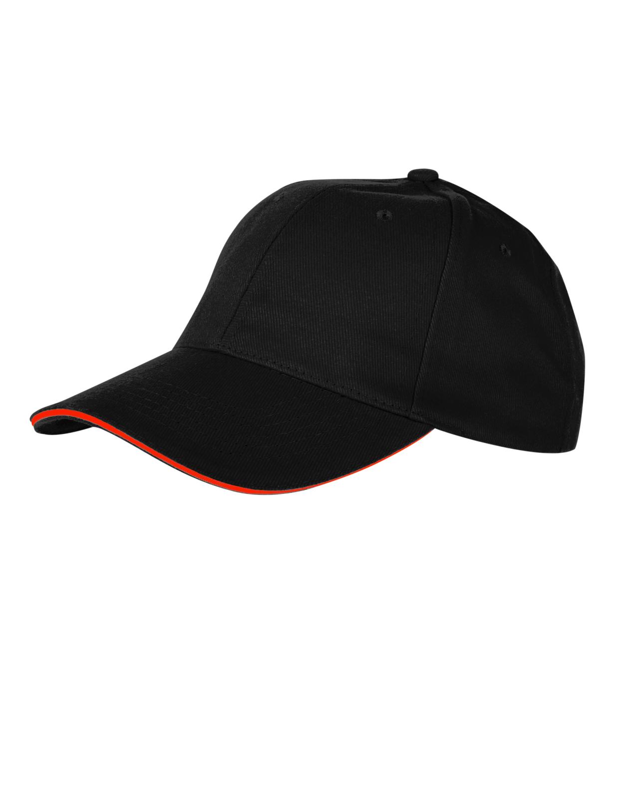 2603 Regatta Caps Sort/Rød